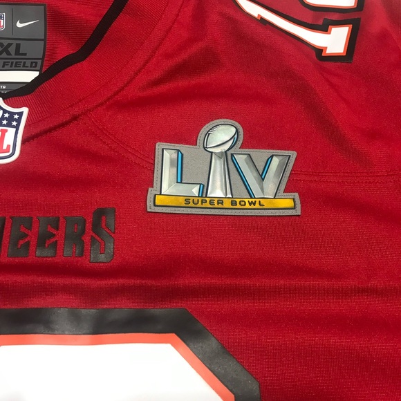 Men's Tampa Bay Buccaneers Tom Brady Nike Red Super Bowl
LV Bound Game Jersey - Picture 4 of 6
